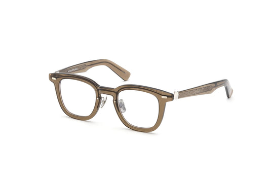 YELLOWS PLUS EYEGLASS FRAME LESTER Amber Brown Silver 534