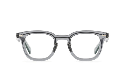 YELLOWS PLUS EYEGLASS FRAME LESTER Blue Gray Silver 538