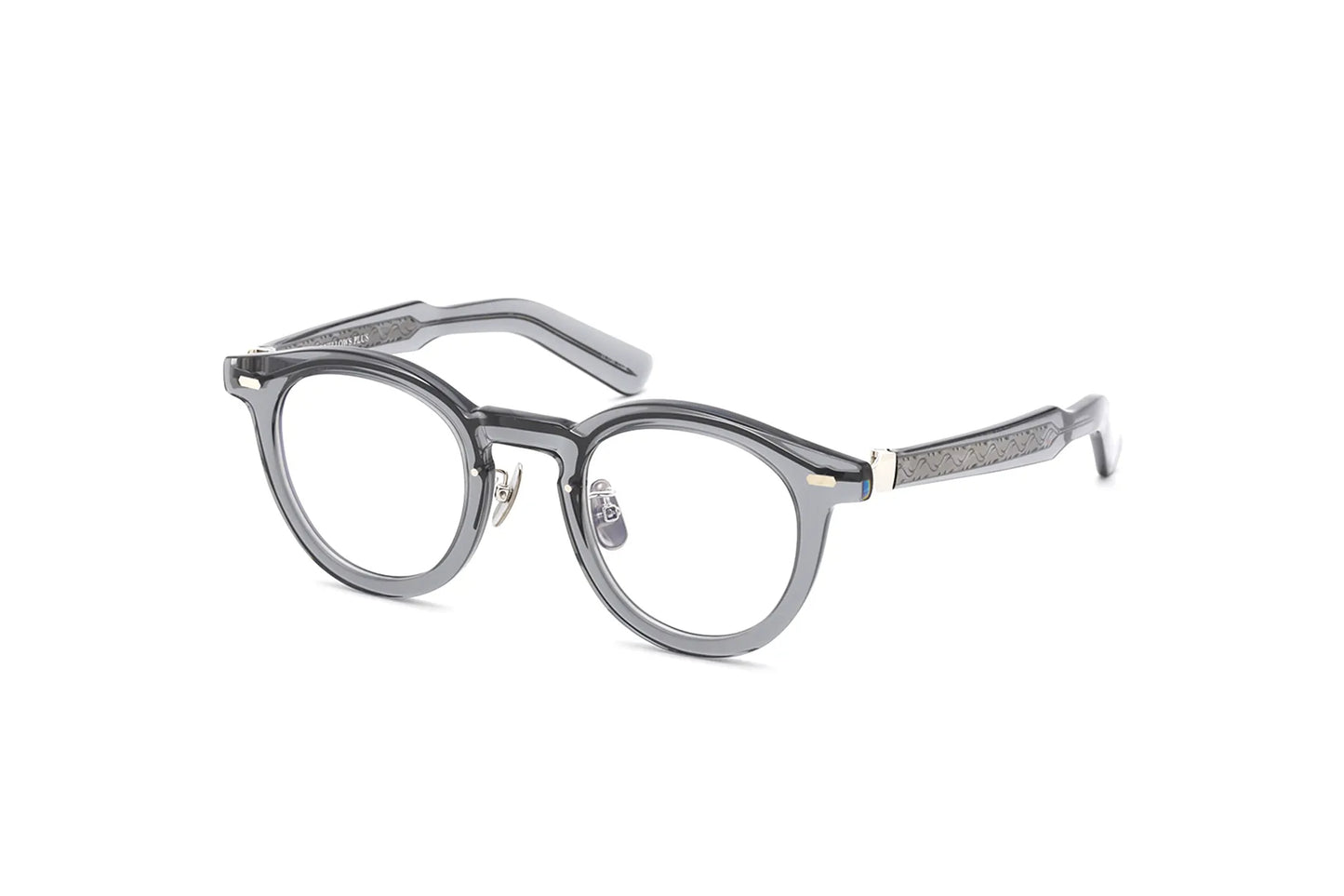 YELLOWS PLUS EYEGLASS FRAME ELTON Blue Gray Silver 538