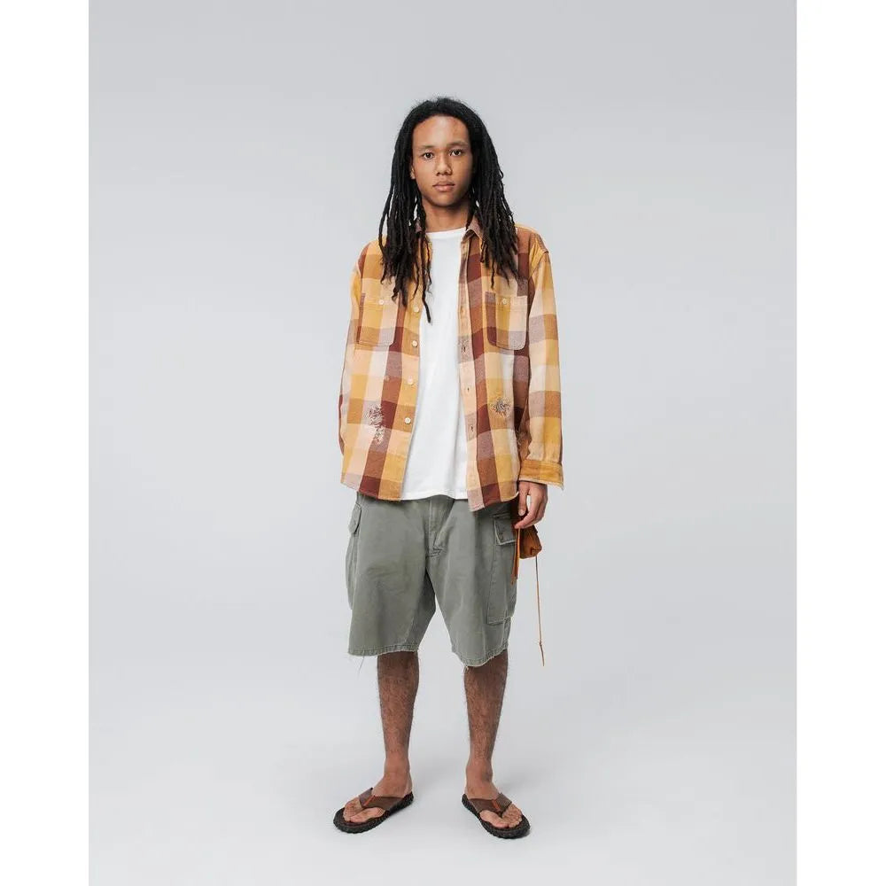 美品 BOW WOW REPAIR AGEING FLANNEL SHIRTS BOW WOW REPAIR AGEING FLANNEL SHIRTS – unexpected store