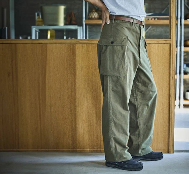 orSlow U.S ARMY 2 POCKET CARGO PANTS Army Green