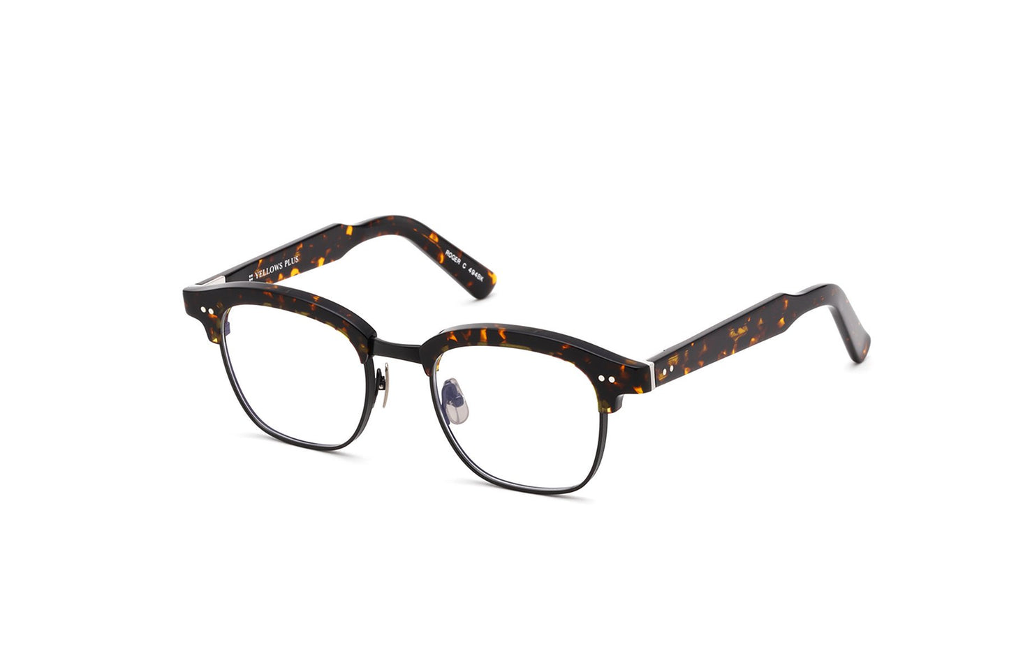 YELLOWS PLUS ROGER EYEGLASS FRAME Fine Tart Black