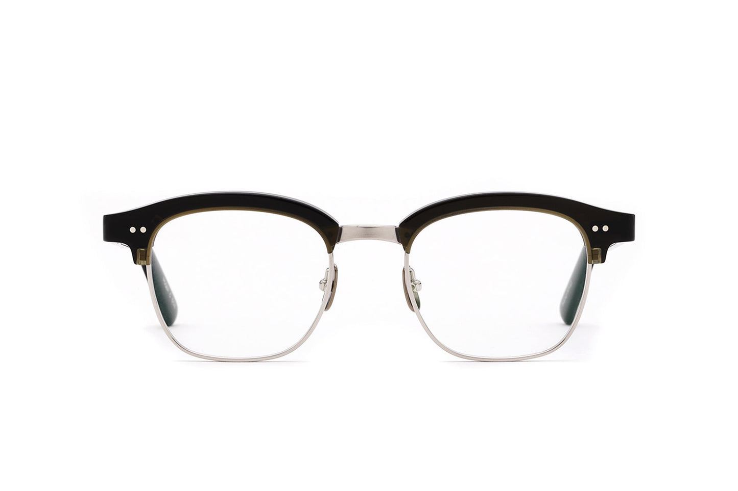 YELLOWS PLUS ROGER EYEGLASS FRAME Olive Silver