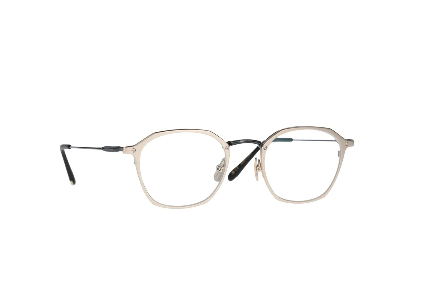 YELLOWS PLUS EYEGLASS FRAME SPENCER TYLER Matte Gold Black 16BK