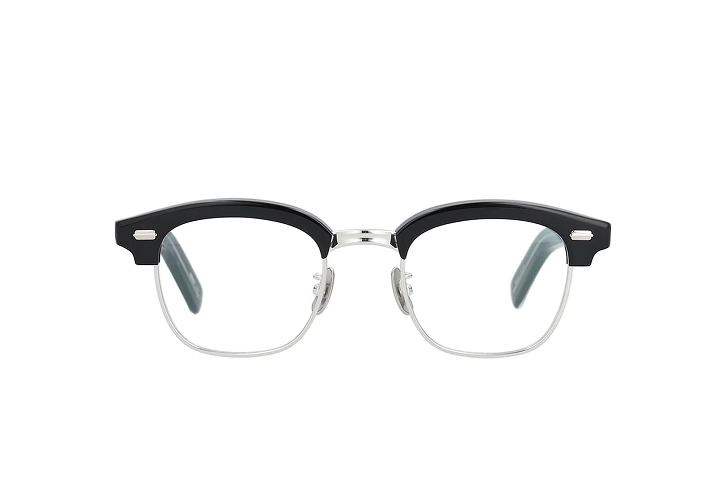 YELLOWS PLUS EYEGLASS FRAME KENRICK Black Silver