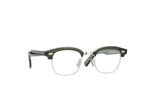 YELLOWS PLUS EYEGLASS FRAME KENRICK Layered Green Silver 540