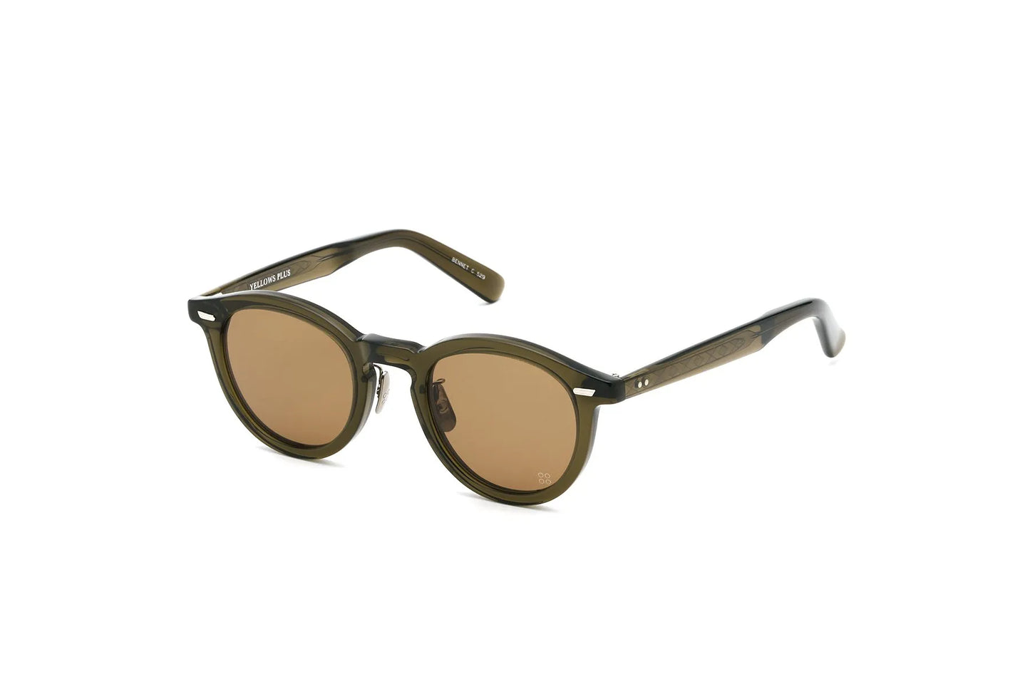 YELLOWS PLUS SUNGLASSES BENNET Harrods Green Brown 529