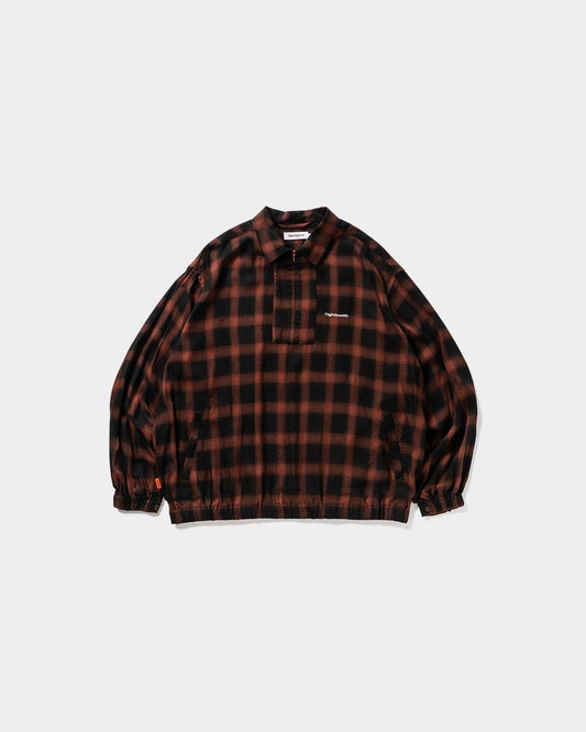 TIGHTBOOTH PLAID HALF ZIP L/S SHIRT