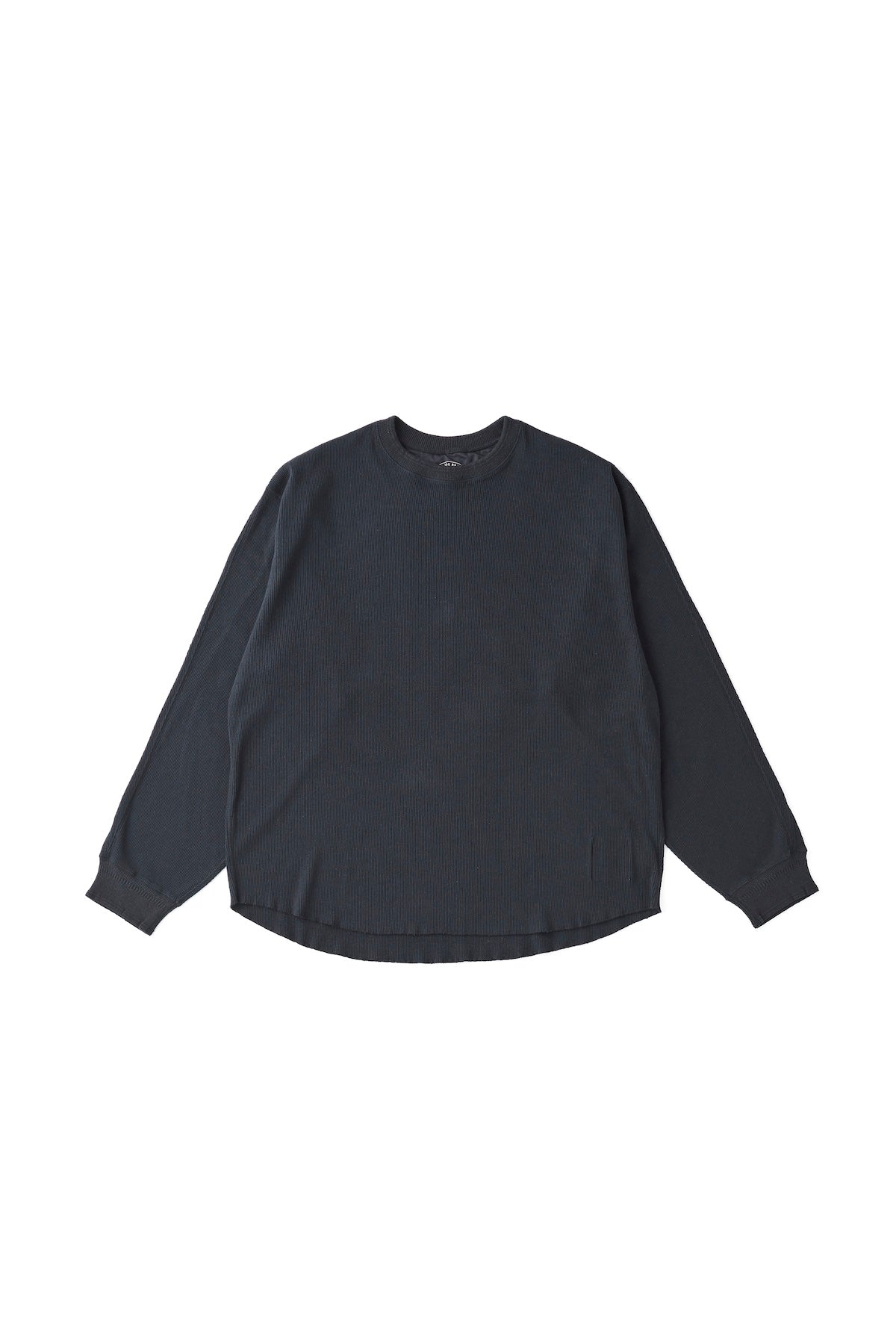 OLD JOE & CO. CREW-NECK SILK NEP RIBED TOPS