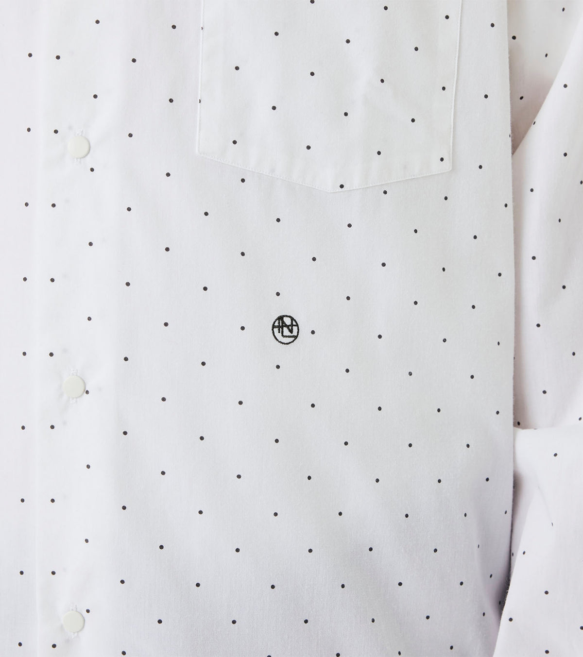 nanamica Regular Collar Dot Wind Shirt