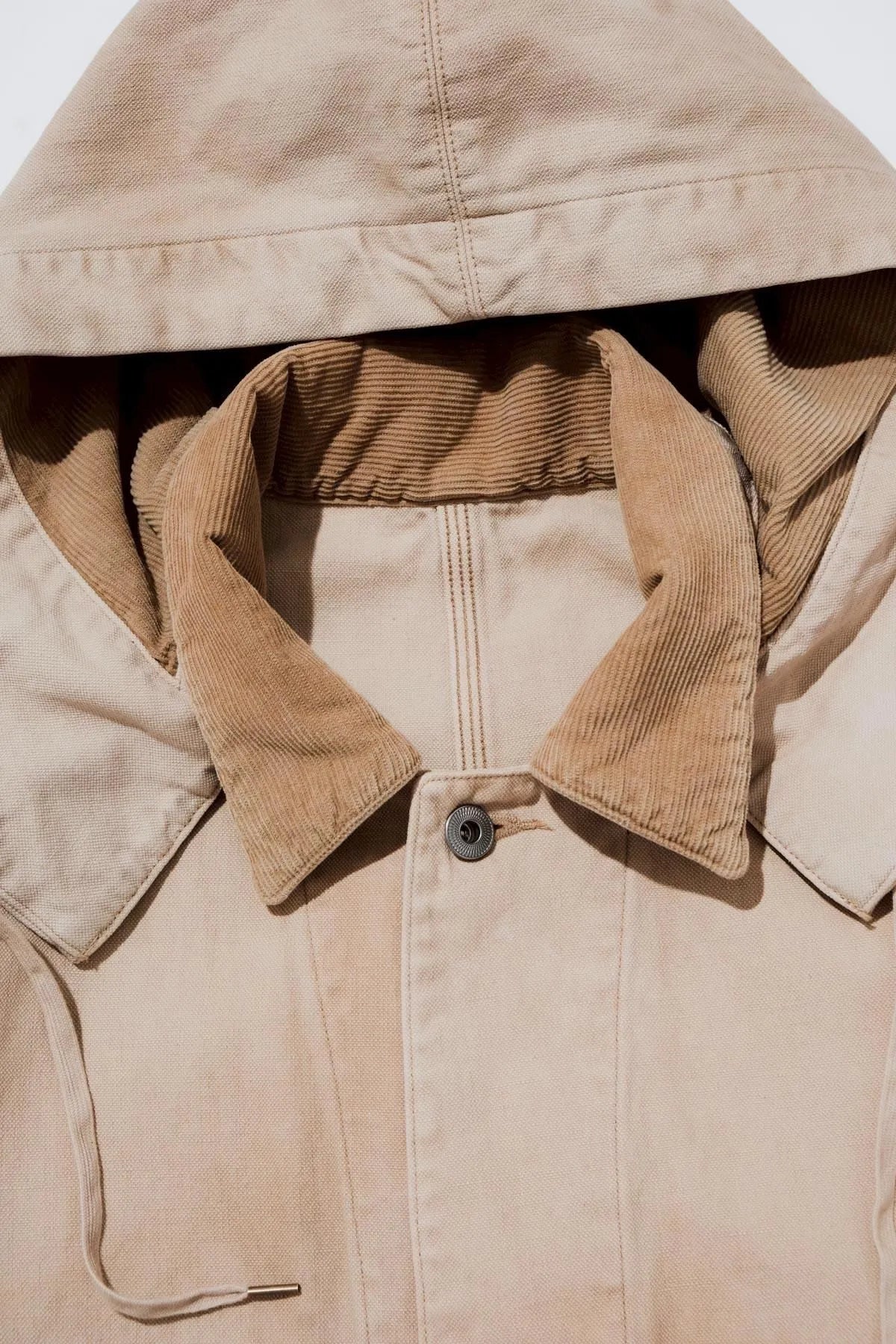 A.PRESSE Vintage Silk Hemp Coverall Jacket