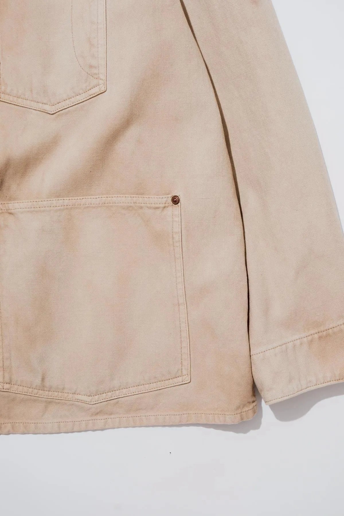 A.PRESSE Vintage Silk Hemp Coverall Jacket