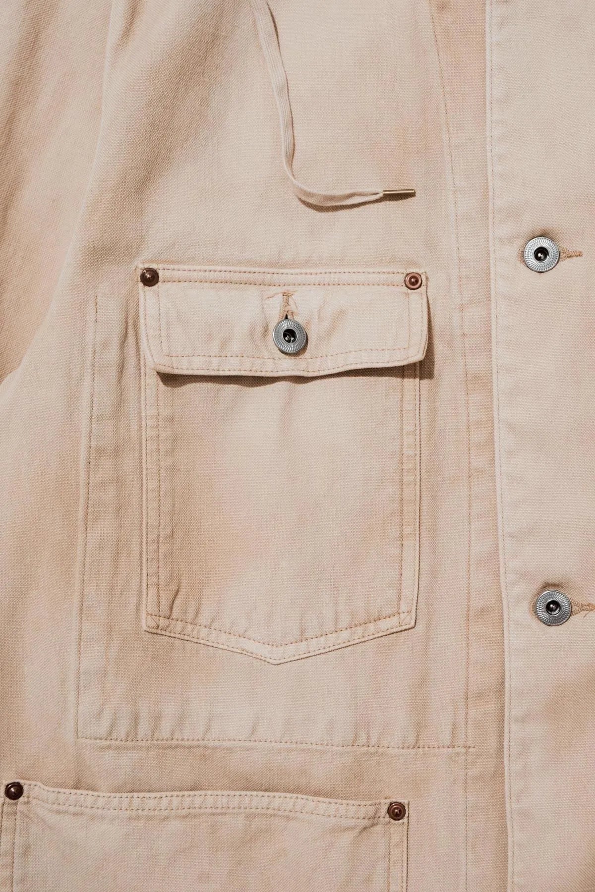 A.PRESSE Vintage Silk Hemp Coverall Jacket