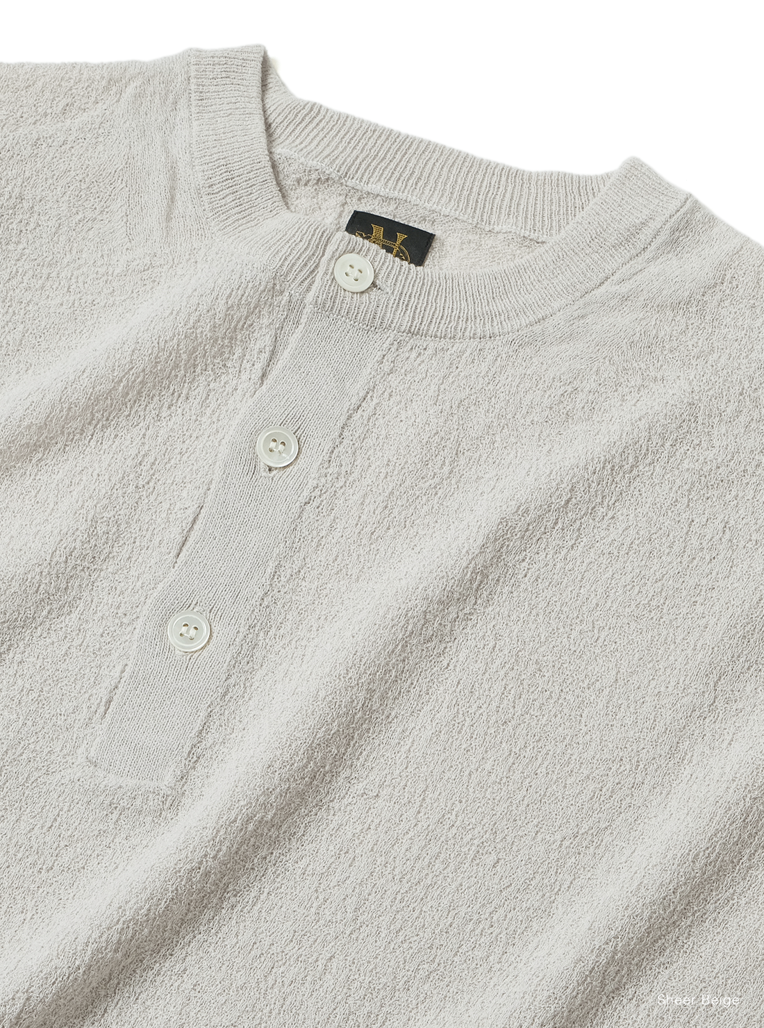 BATONER AMUNDSEN HENLEY NECK SHORT SLEEVE