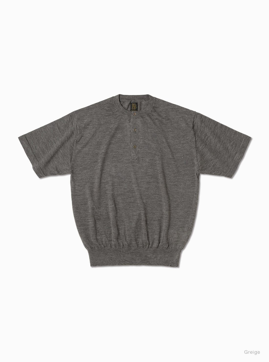 BATONER CHOMA HENLEY NECK SHORT SLEEVE