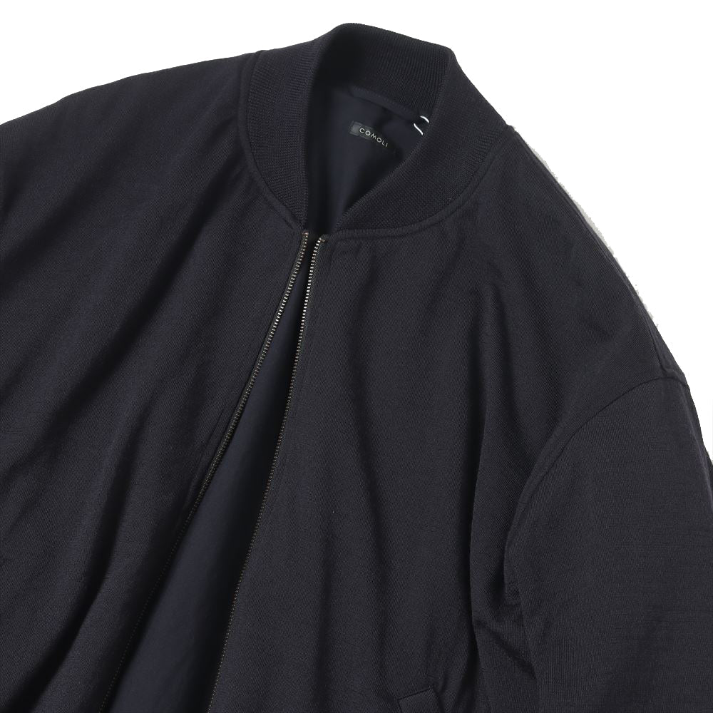 COMOLI Wool Knit Zip Blouson