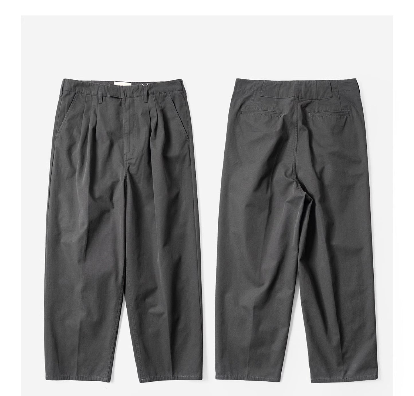 Burcs Twill Loose Straight Pants