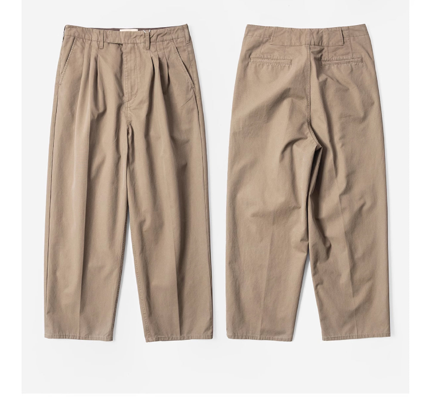 Burcs Twill Loose Straight Pants