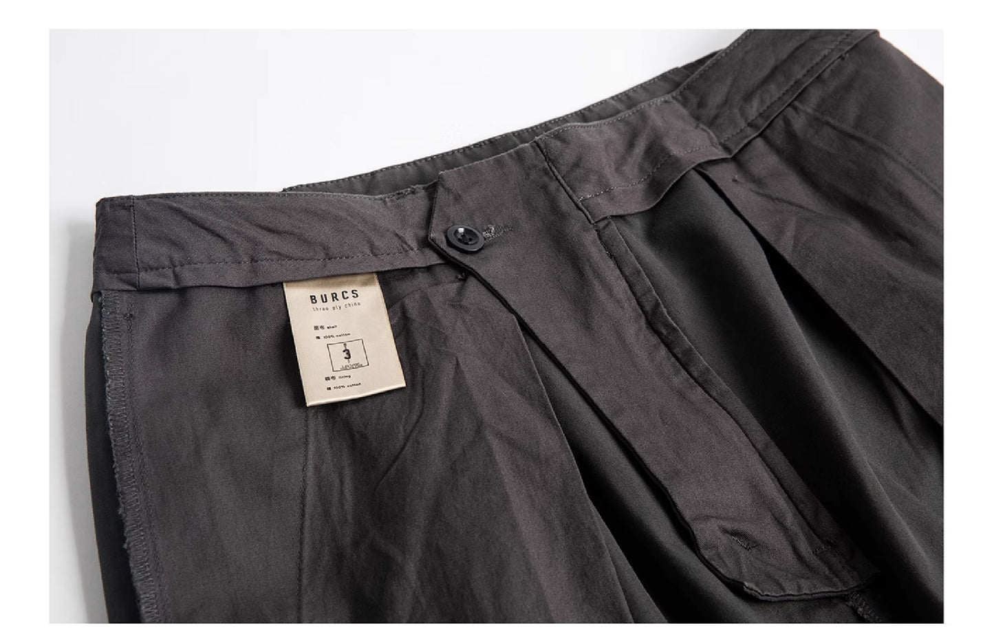 Burcs Twill Loose Straight Pants