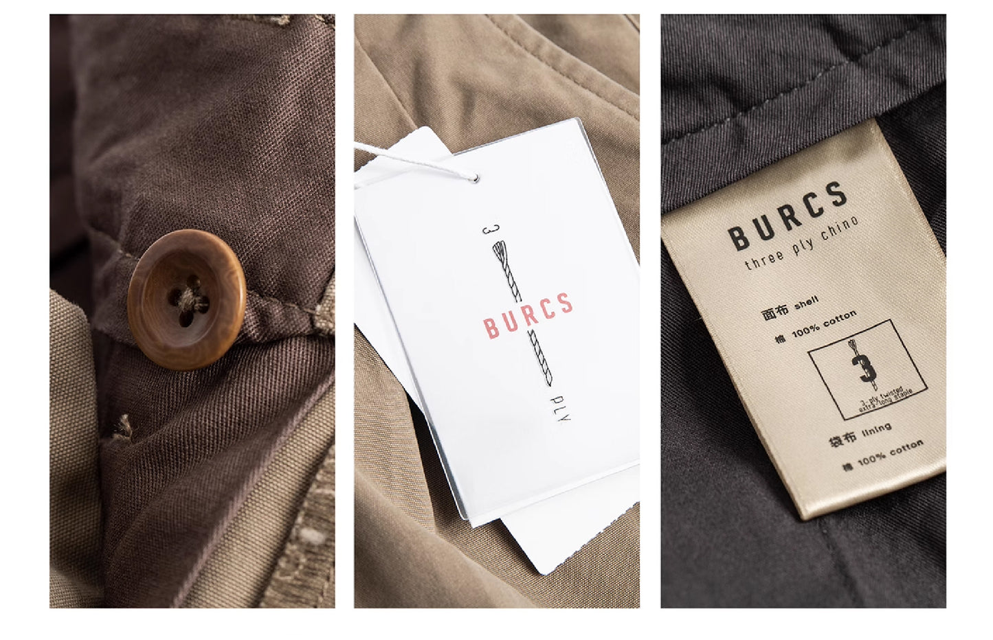 Burcs Twill Loose Straight Pants