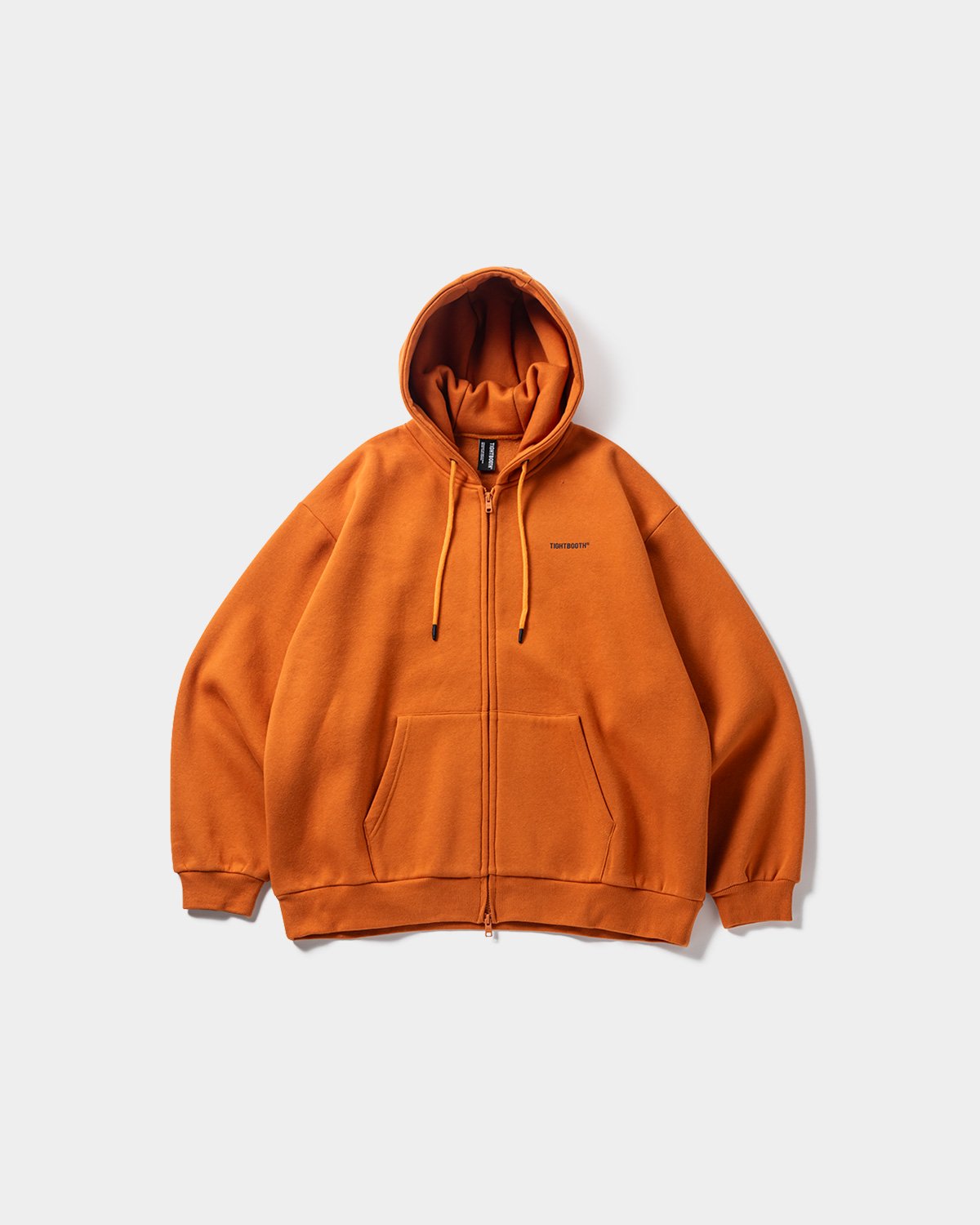 TIGHTBOOTH LOGO ZIP HOODED SWEAT SHIRT