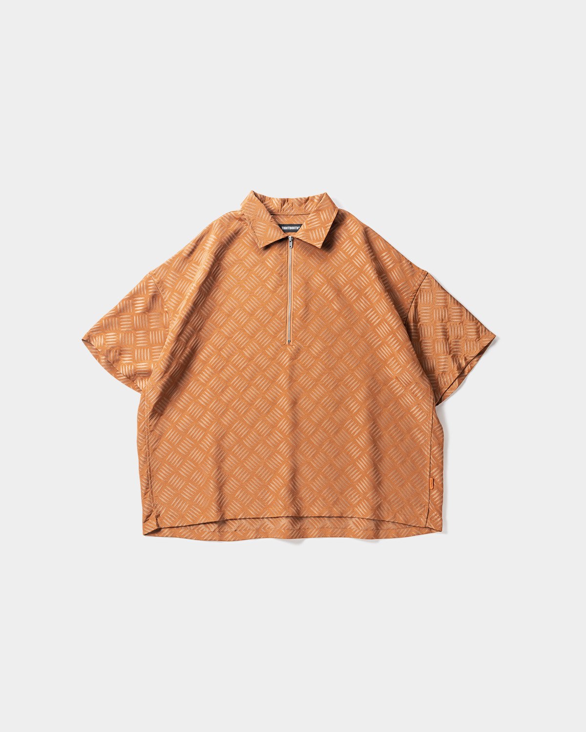 TIGHTBOOTH CHECKER PLATE HALF ZIP SHIRT