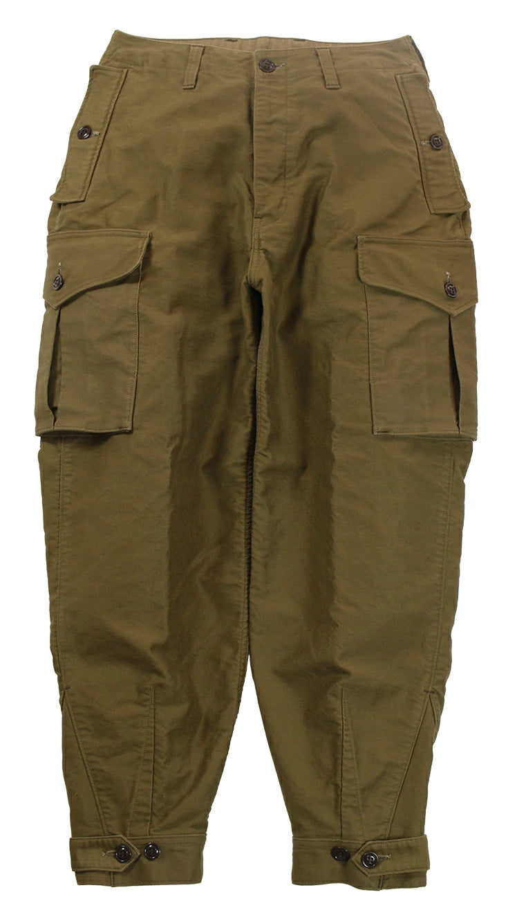 FREEWHEELERS GROUND CREW TROUSERS MILITARY MOLESKIN