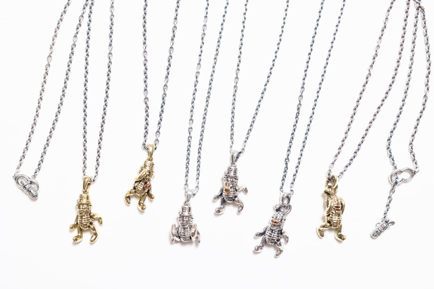 Peanuts&Co TEDDY BUNNYPEANUTS (brass) + silver chain