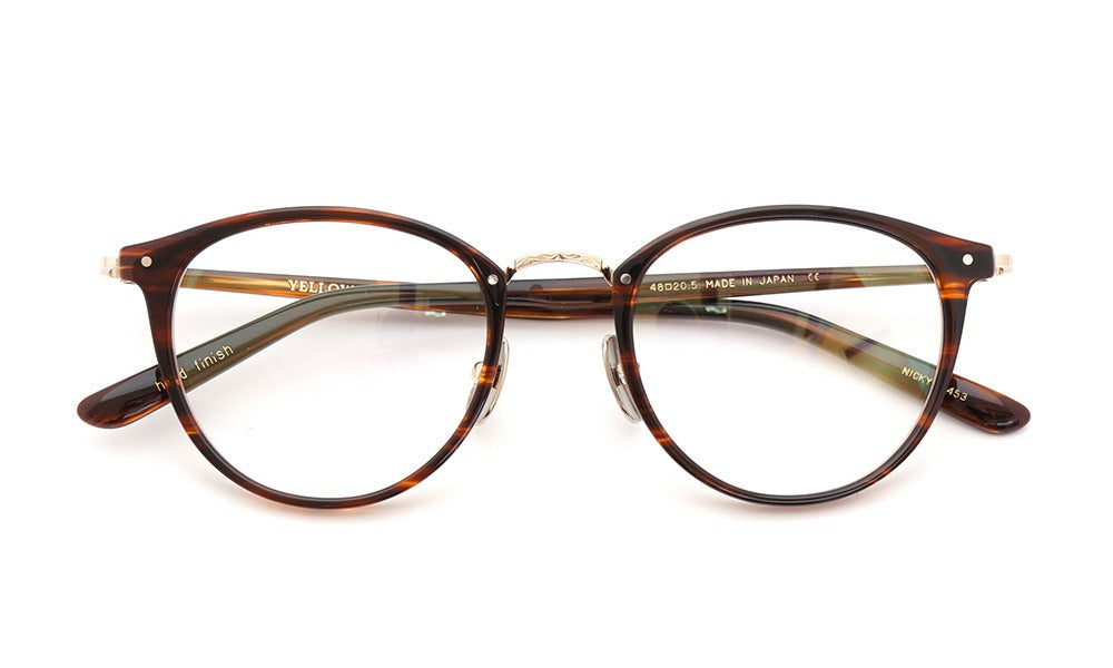 YELLOWS PLUS NICKY EYEGLASS FRAME Delicated Demi / Gold