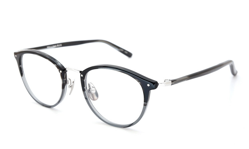 YELLOWS PLUS NICKY EYEGLASS FRAME Grey Sasa・Grey Half / Silver