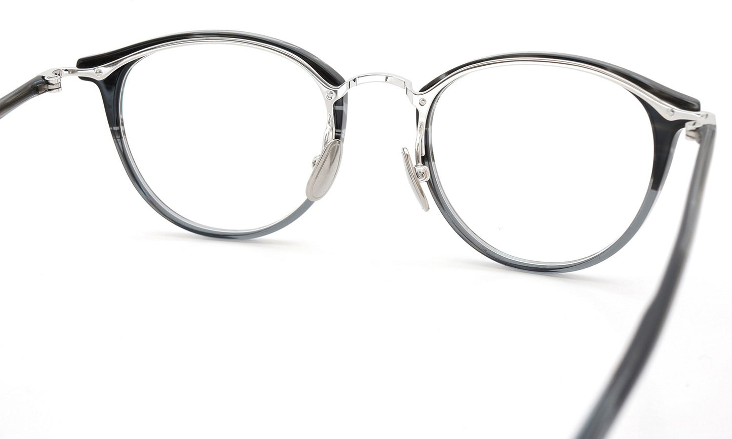 YELLOWS PLUS NICKY EYEGLASS FRAME Grey Sasa・Grey Half / Silver