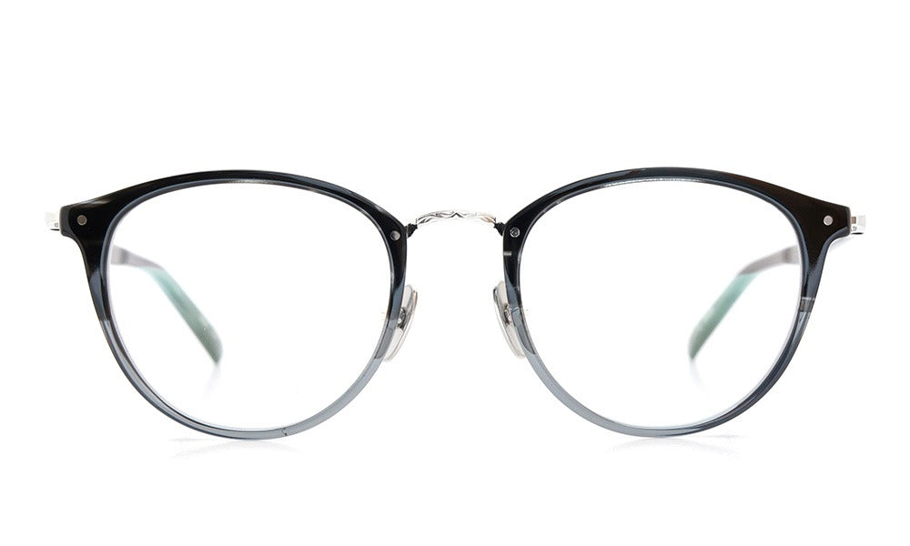 YELLOWS PLUS NICKY EYEGLASS FRAME Grey Sasa・Grey Half / Silver