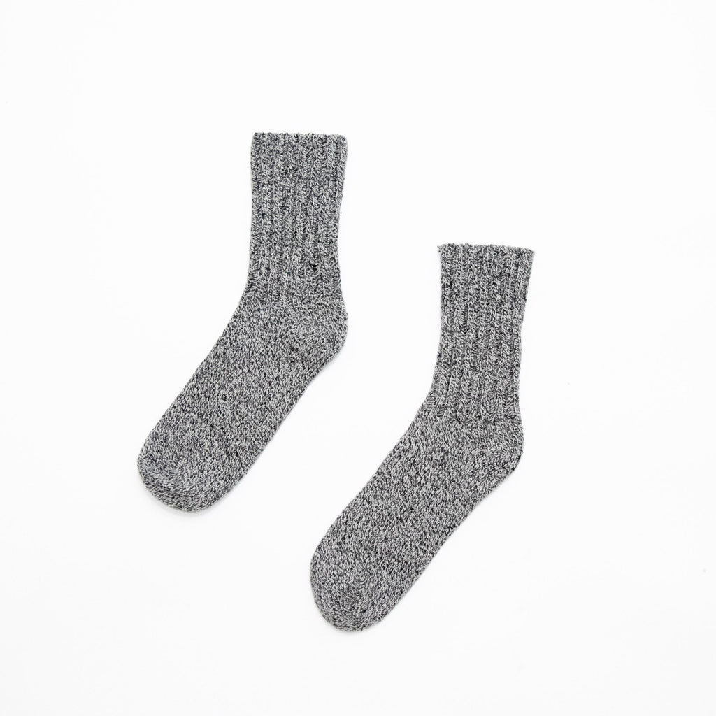 YAECA COTTON SILK RIB SOCKS