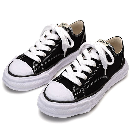 Maison MIHARA YASUHIRO PETERSON23 Original Sole Canvas Lowtop Sneaker Black