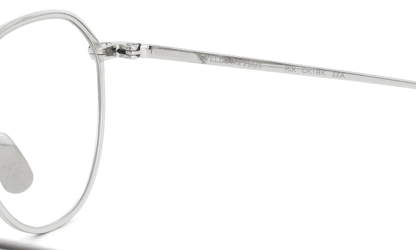 YELLOWS PLUS RIX EYEGLASS FRAME Silver/ Black