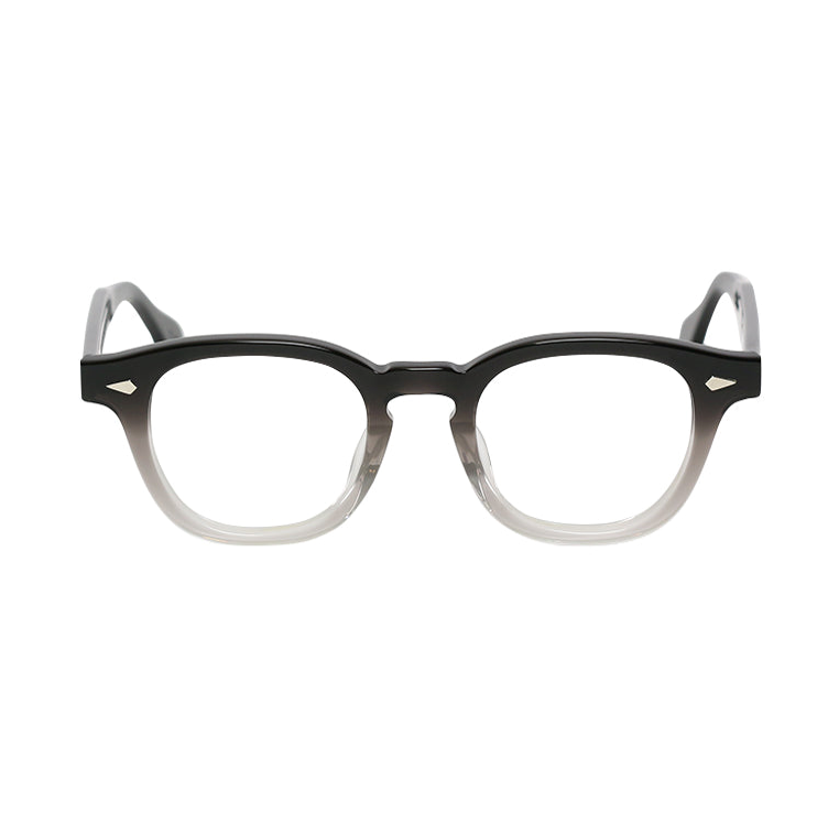 JULIUS TART OPTICAL AR Eyeglass Frame Black Clear Fade