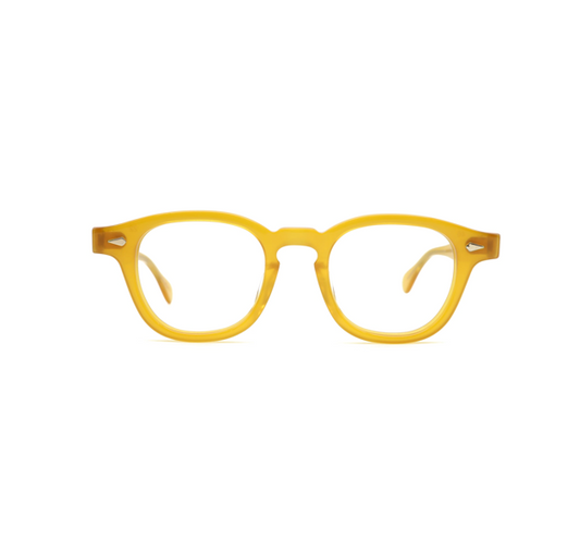 JULIUS TART OPTICAL AR Eyeglass Frame Vintage Yellow