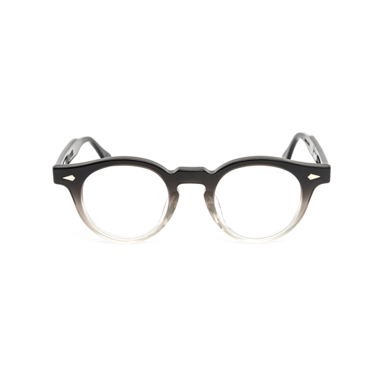 JULIUS TART OPTICAL HAROLD Eyeglass Frame Black Clear Fade