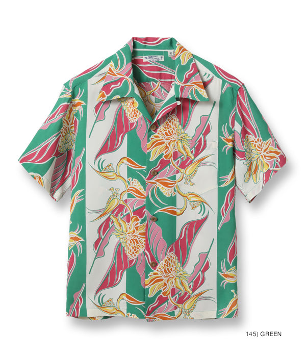 SUN SURF RAYON HAWAIIAN SHIRT “TORCH GINGER”