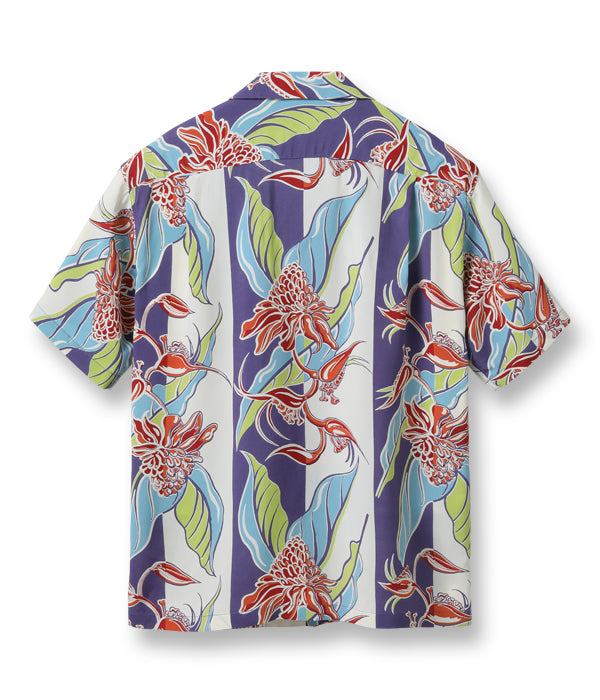 SUN SURF RAYON HAWAIIAN SHIRT “TORCH GINGER”