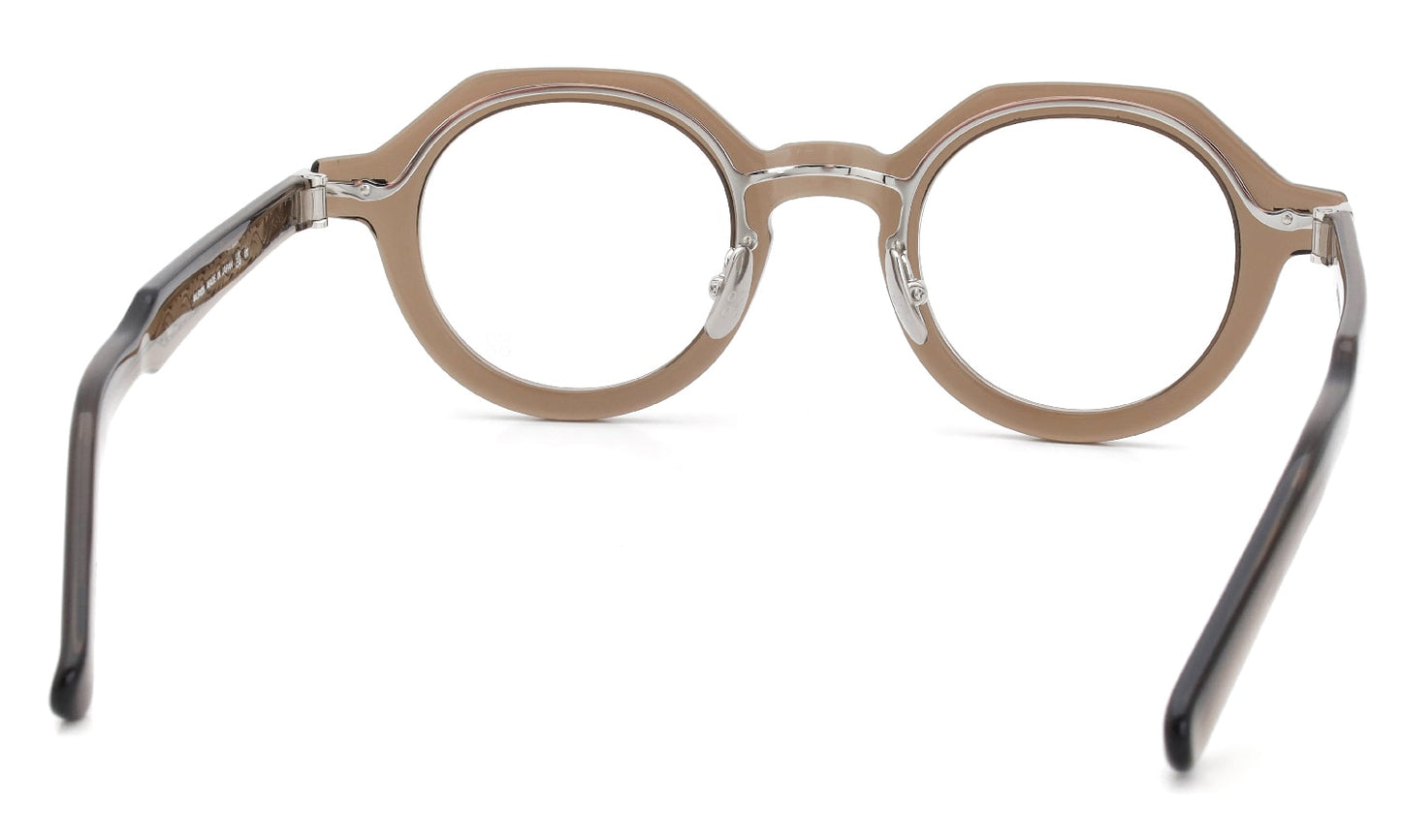 YELLOWS PLUS PHILIP EYEGLASS FRAME Burnt Umber / Silver