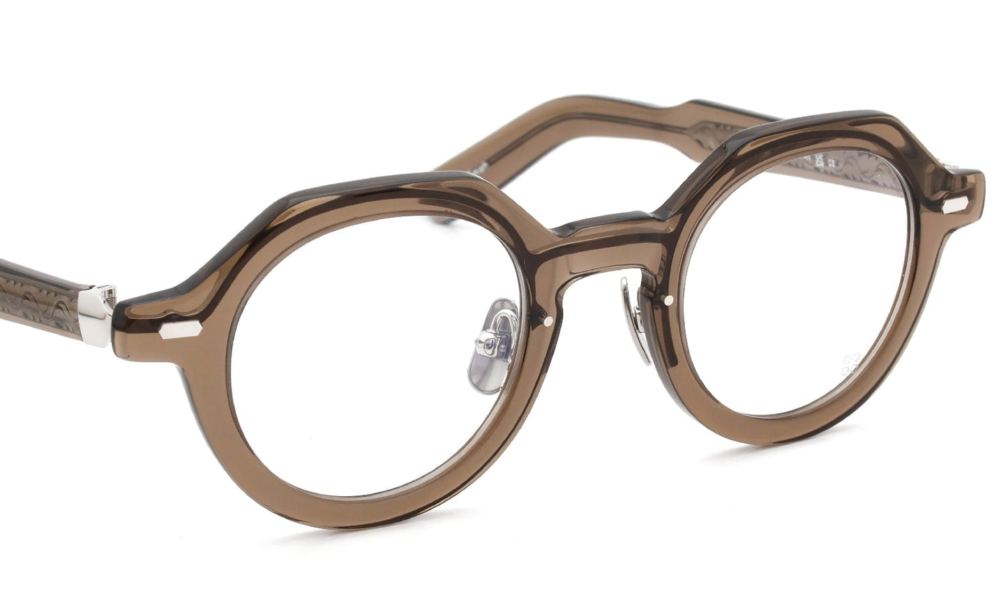 YELLOWS PLUS PHILIP EYEGLASS FRAME Burnt Umber / Silver