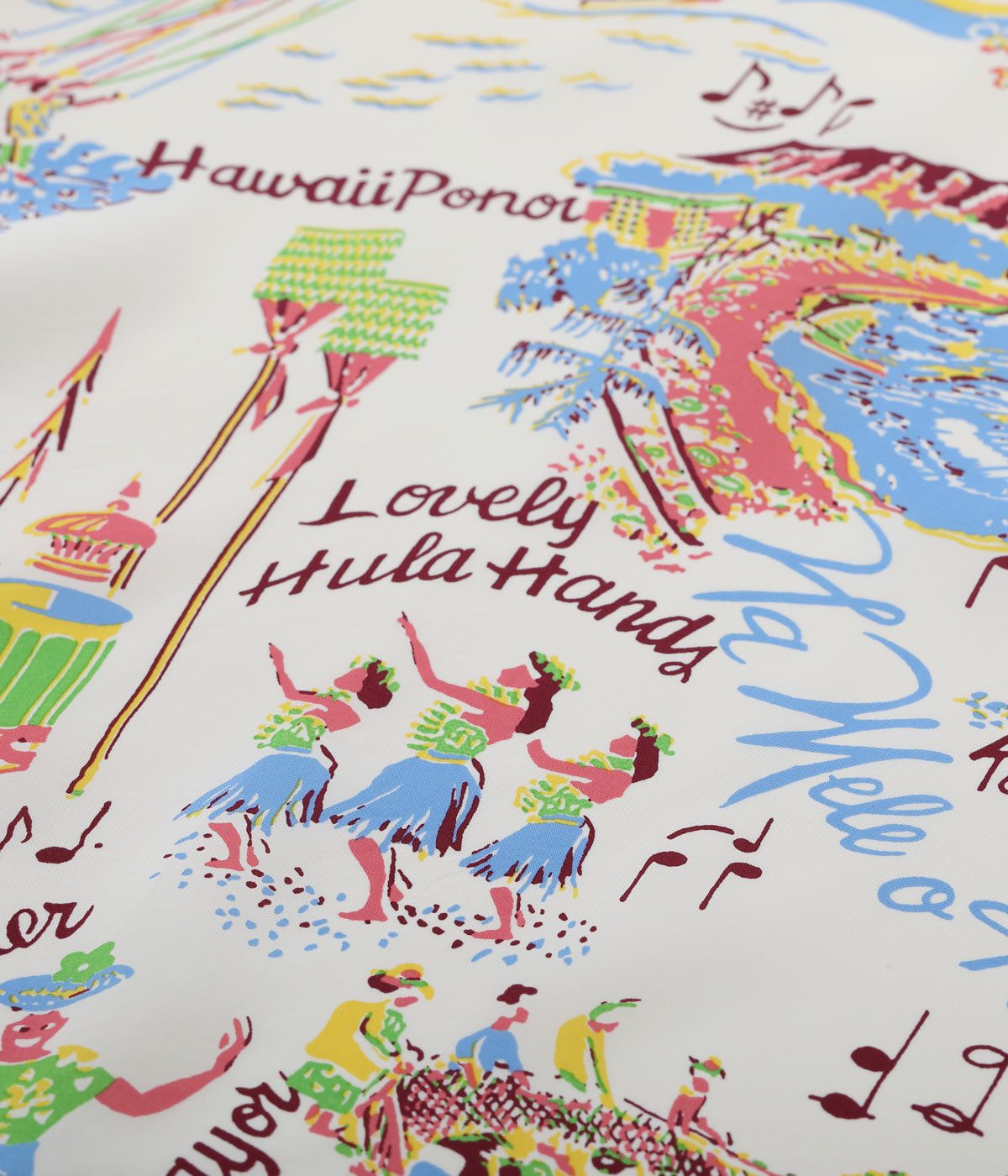 SUN SURF RAYON HAWAIIAN SHIRT “THE SONG OF HAWAII”