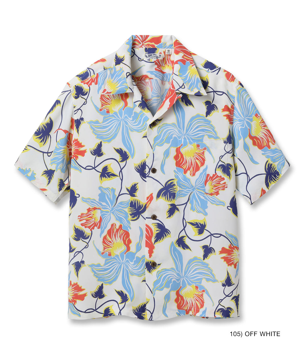 SUN SURF RAYON HAWAIIAN SHIRT “CATTLEYA ORCHID”