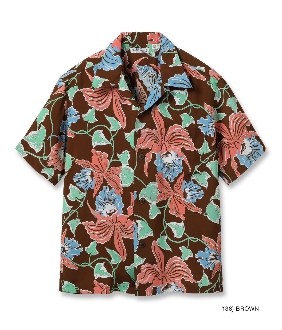 SUN SURF RAYON HAWAIIAN SHIRT “CATTLEYA ORCHID”