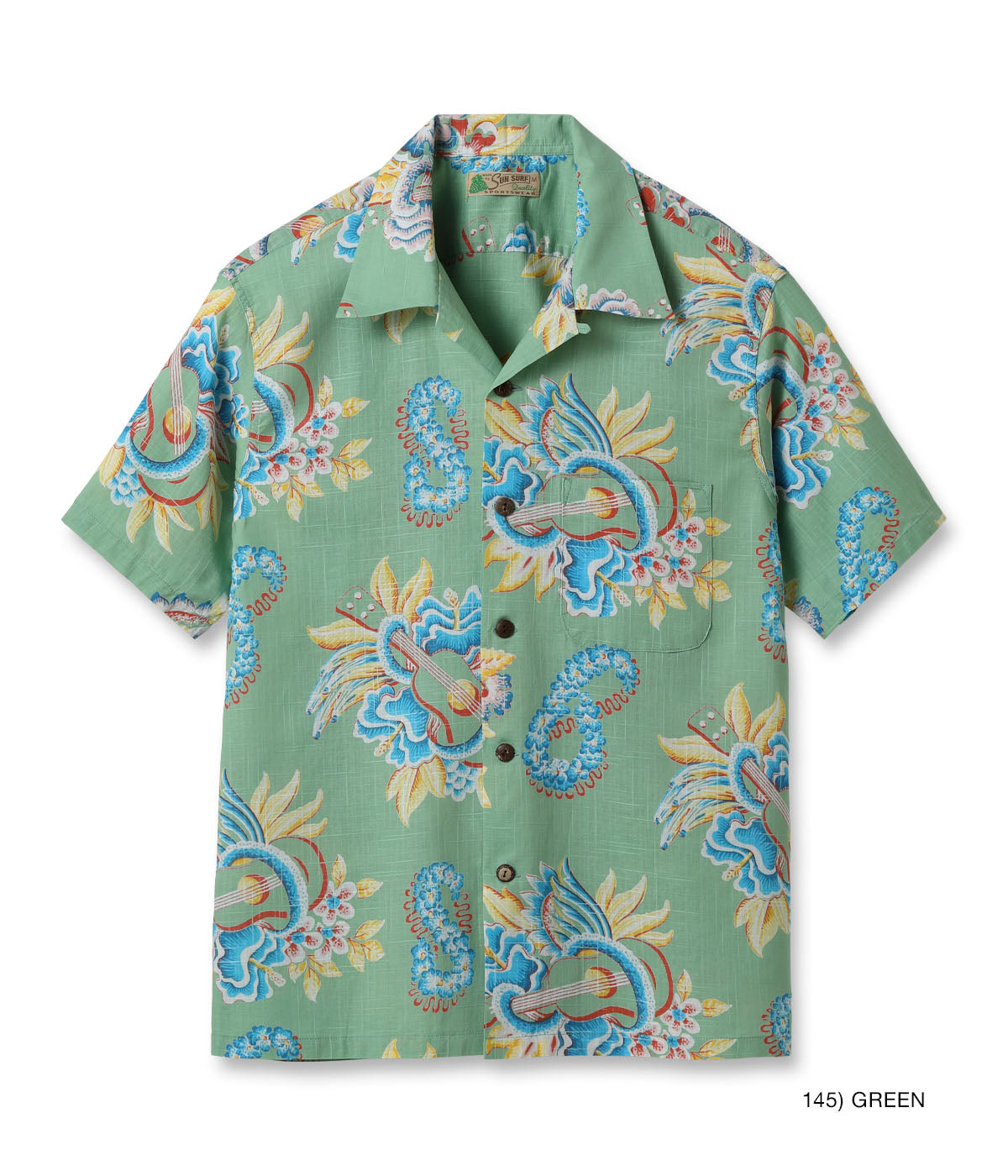 SUN SURF OPEN SHIRT “MACINTOSH UKULELE”