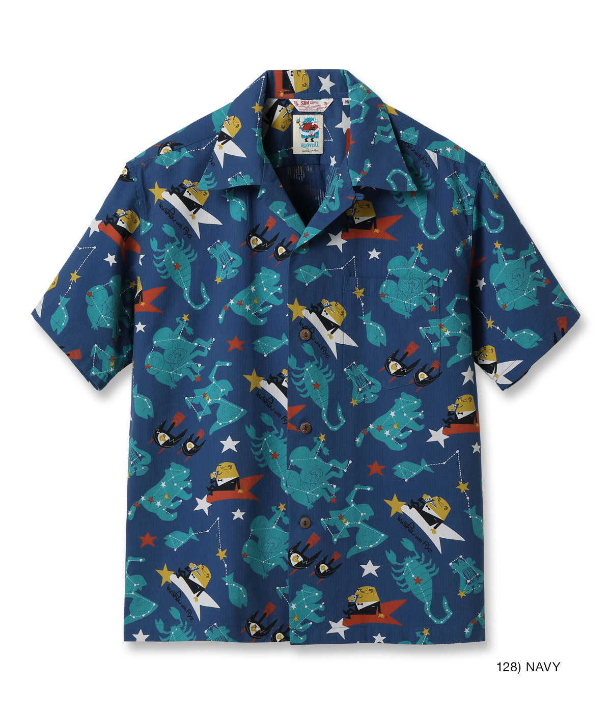 SUN SURF OPEN SHIRT “ZODIAC SIGN” by 柳原良平 with MOOKIE