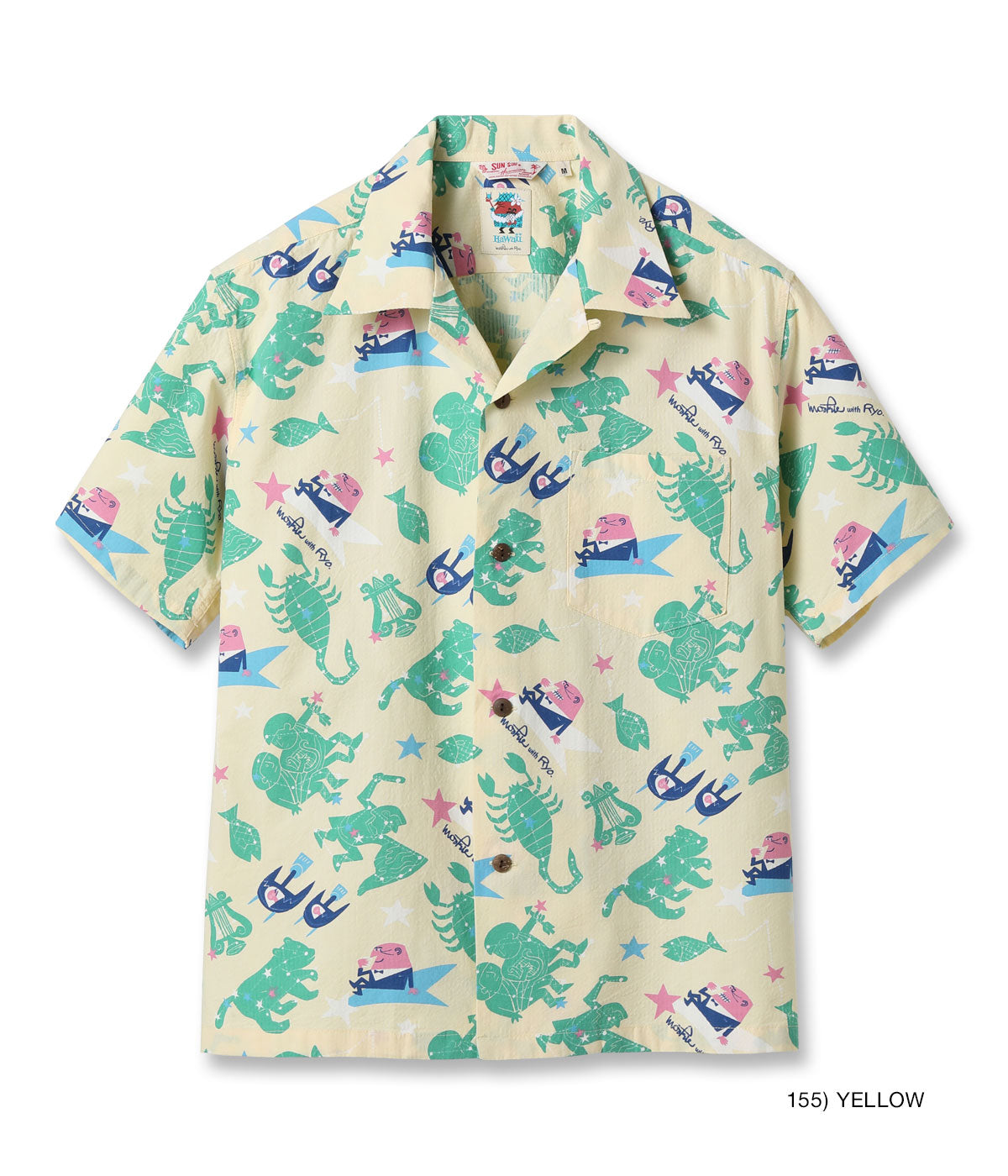 SUN SURF OPEN SHIRT “ZODIAC SIGN” by 柳原良平 with MOOKIE