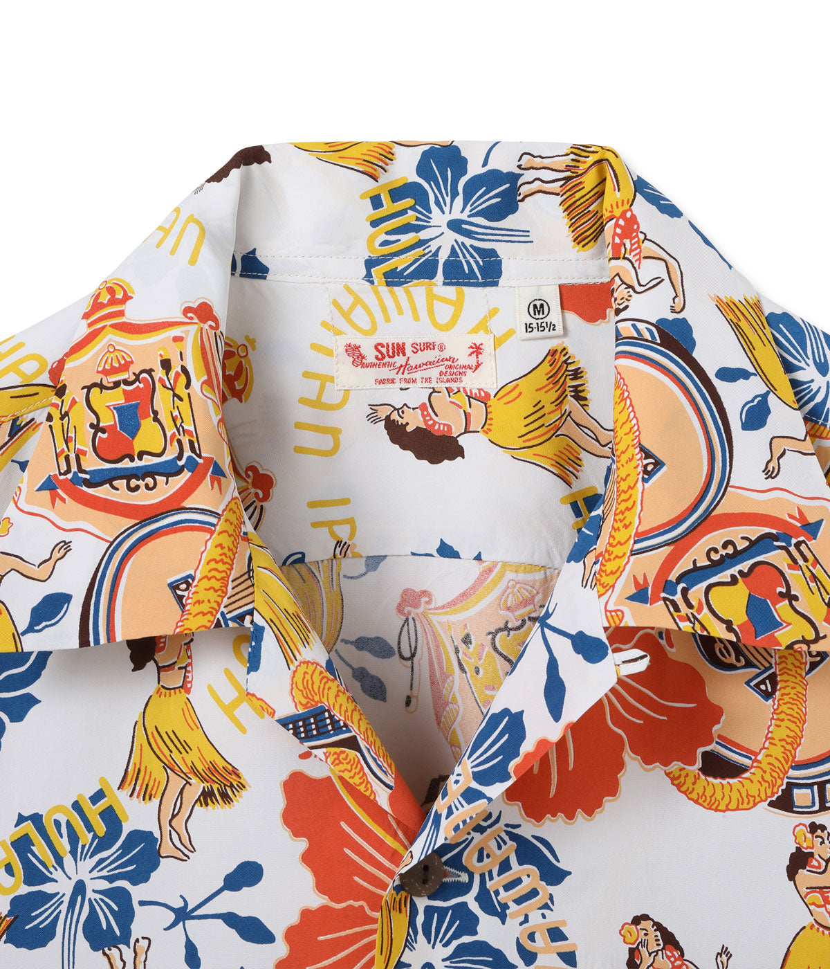 SUN SURF RAYON HAWAIIAN SHIRT “LOVELY HULA HANDS”