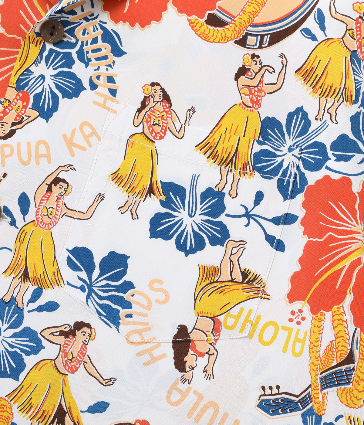 SUN SURF RAYON HAWAIIAN SHIRT “LOVELY HULA HANDS”